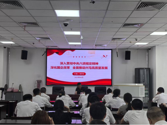Z6尊龙凯时公司开展深入贯彻中央八项划定精神学习教育专题党课